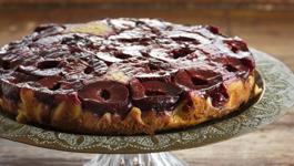 Plum & Cinnamon Upside Down Cake