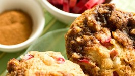 Ann's Rhubarb & Strawberry Muffins