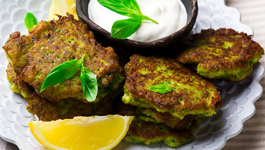 Broccoli Stalk Fritters 