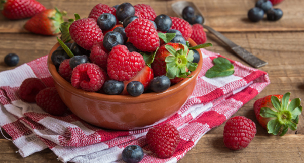 Fruit Salad with Mint Syrup