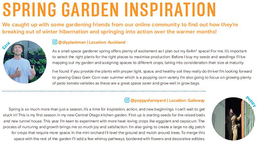 P6. Be inspired by other Kiwi gardeners