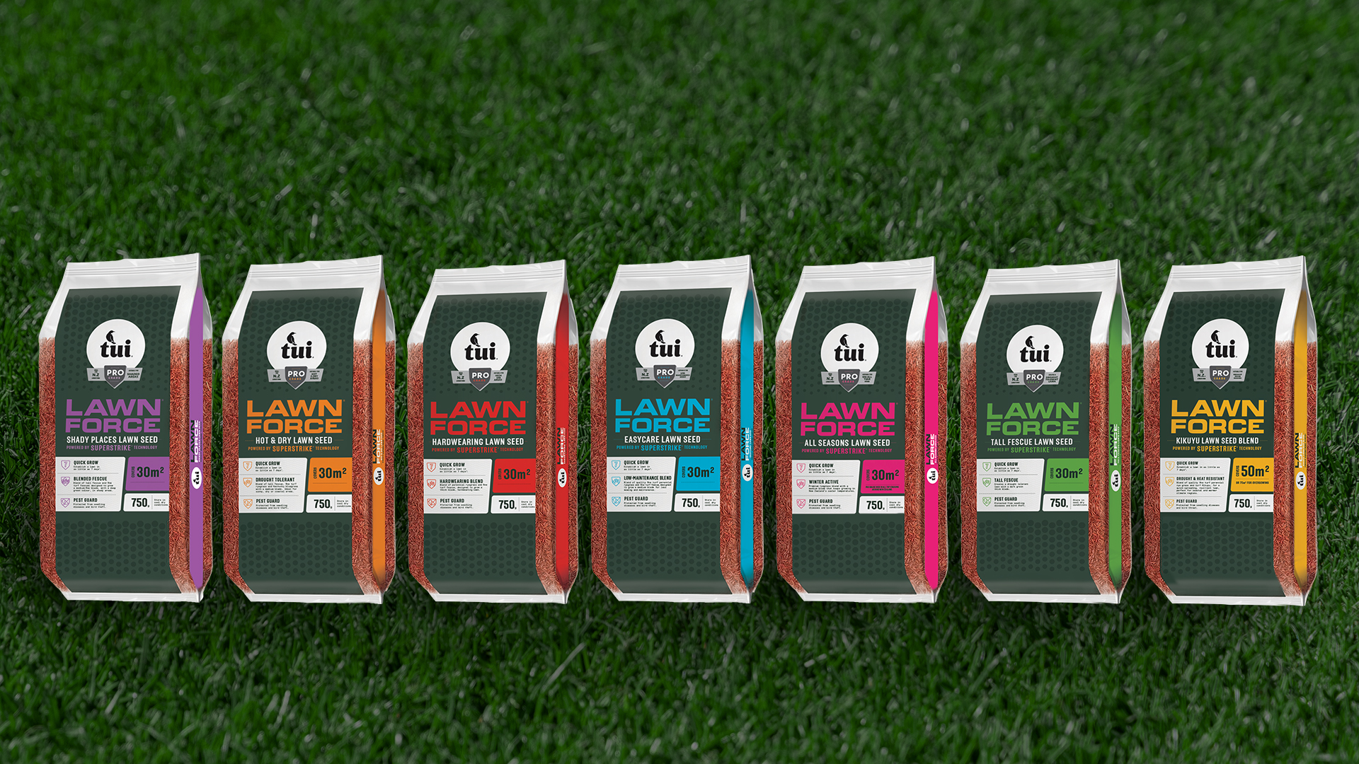 Tui LawnForce Superstrike Lawn Seed range
