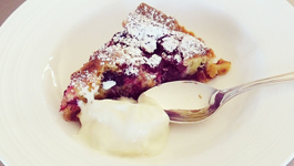 Cass's Rhubarb and White Chocolate Cake